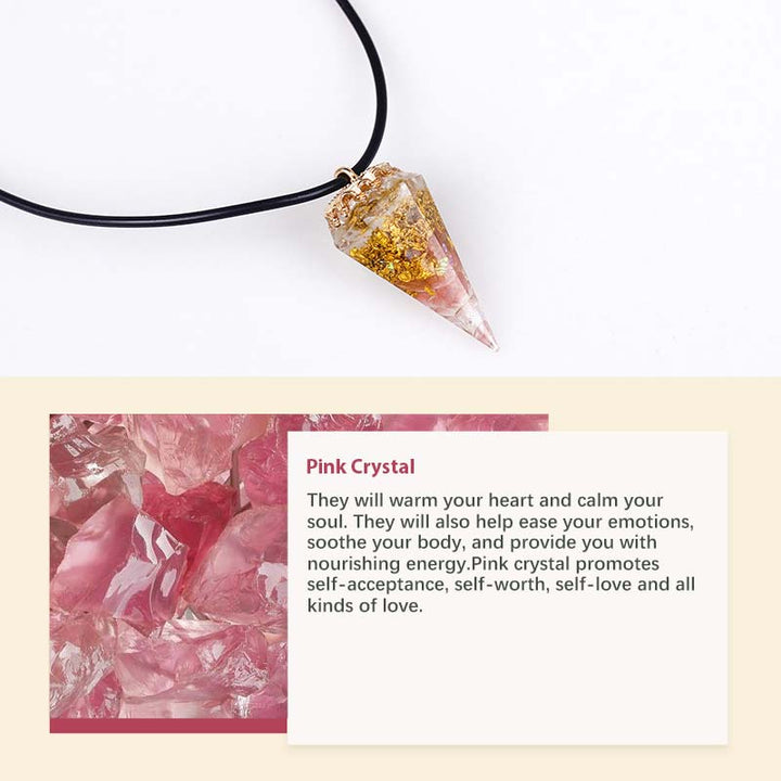 Olivenorma Natural Crystal Healing Necklace - image 9