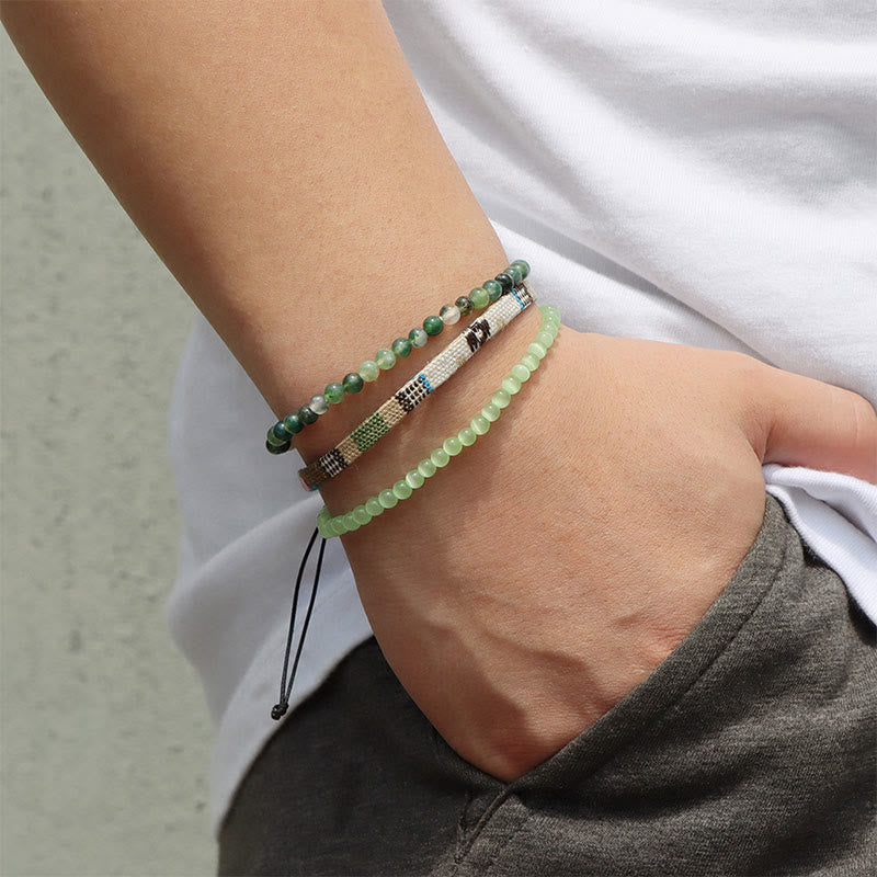 Olivenorma Bohemia Africa Turquoise Crystal Bracelet Set - image 4