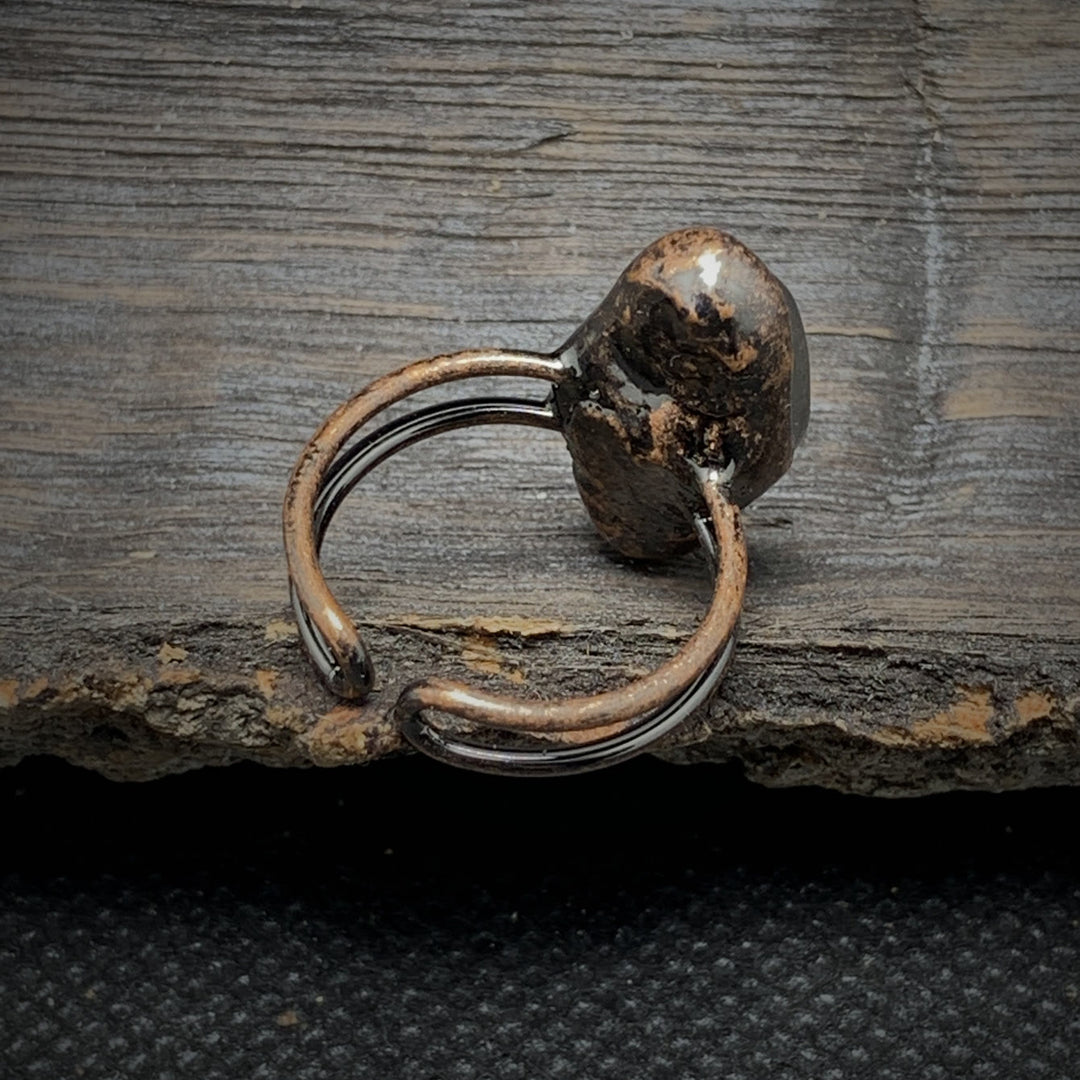 Olivenorma Natural Irregular Raw Stone Twelve Birthstone Adjustable Ring - image 38