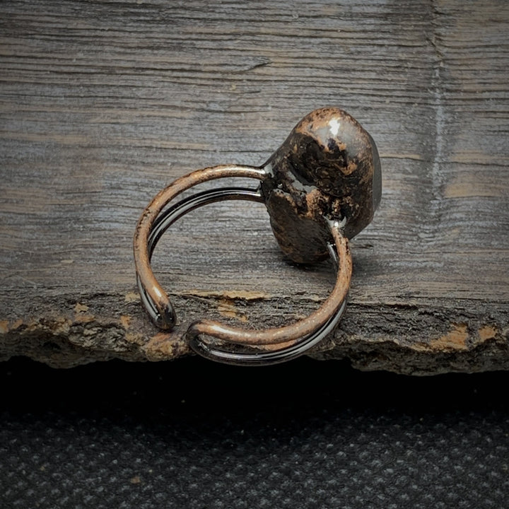 Olivenorma Natural Irregular Raw Stone Twelve Birthstone Adjustable Ring - image 38