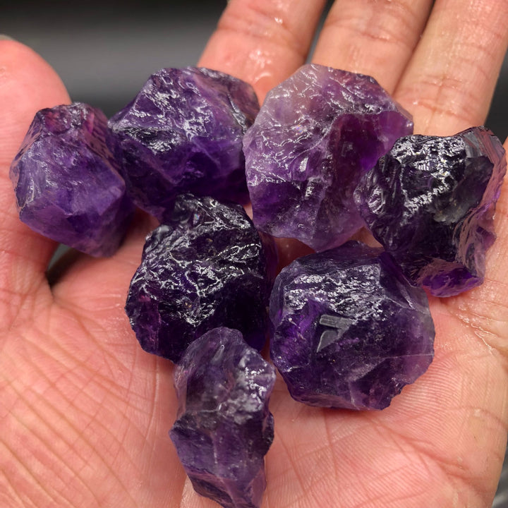 Olivenorma Crystal Rainbow Fluorite Natural Stone - 3-5cm - Amethyst - image 5