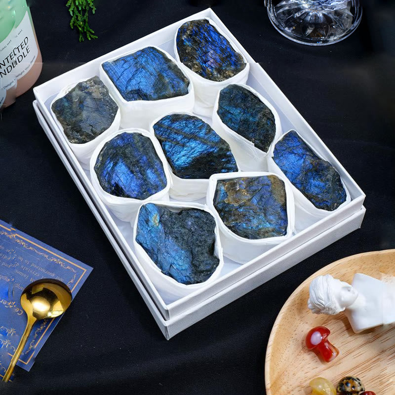 Olivenorma Labradorite Rough Crystal Set Natural Stone - Crystal Set - image 0