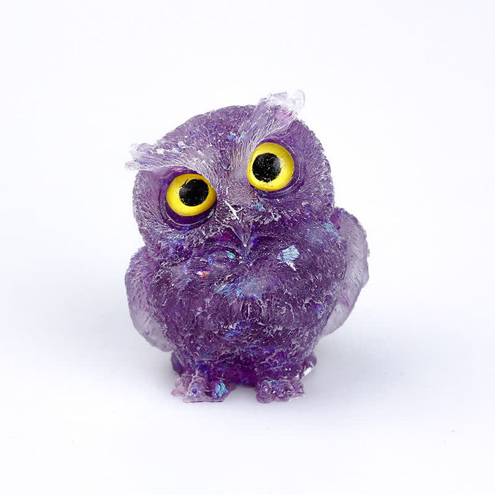 FREE Today: Natural Crystal Owl Healing Gemstone Decoration - Amethyst+Sequins - image 45