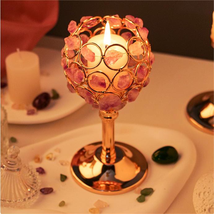Olivenorma Natural Crystal Cup Holderraw Candle - image 4