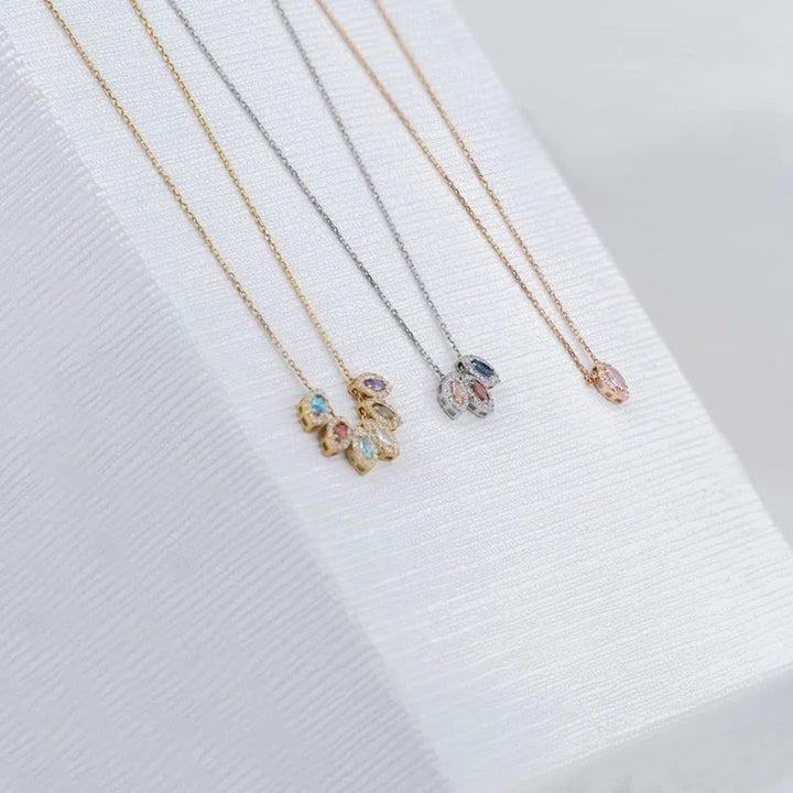 Olivenorma Tears Of Joy 1-8 Teardrop Birthstone Gift Card Necklace - image 19