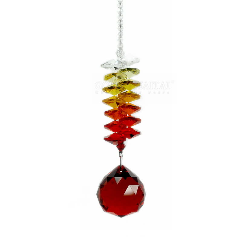Crystal Sun Catchers Meteor Planet Gemstone Ornament - Red Quartz - image 11