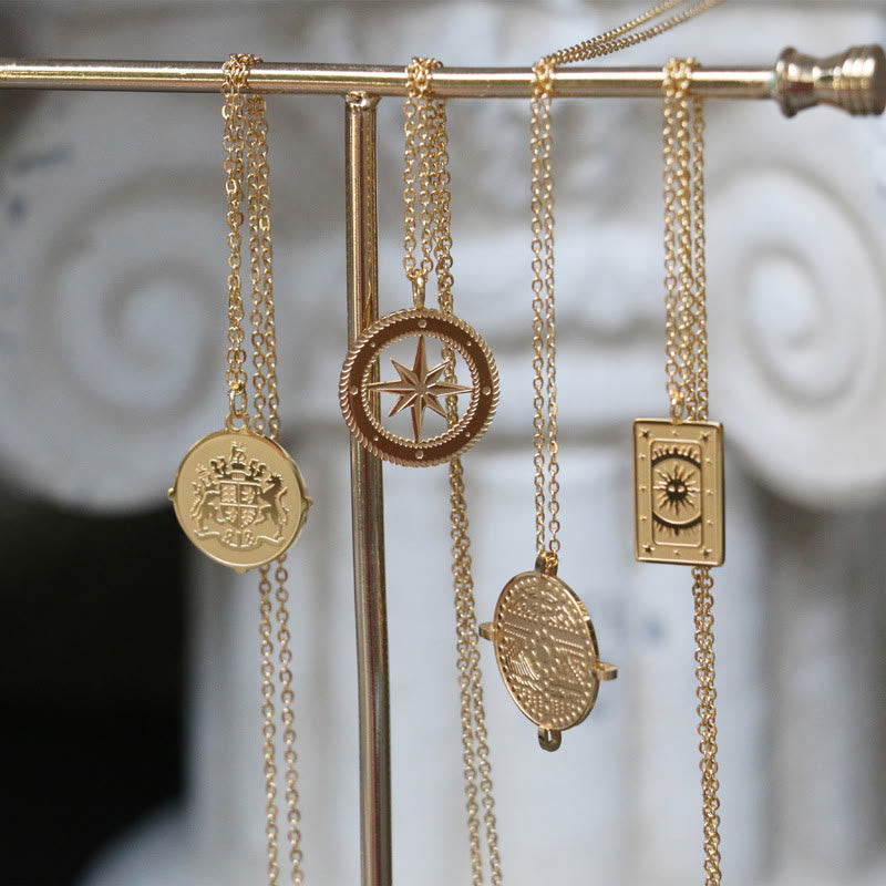 Olivenorma Tarot Titanium Steel Gold Plated Necklace - image 7