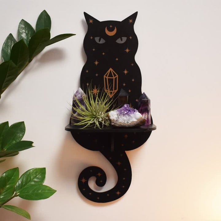 Olivenorma Celestial Cat Altar Crystal Shelf - image 2