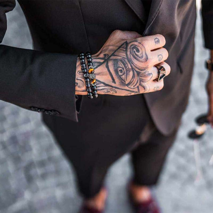 Olivenorma Natural Crystal Stone Lion Symbol Bracelet - image 3