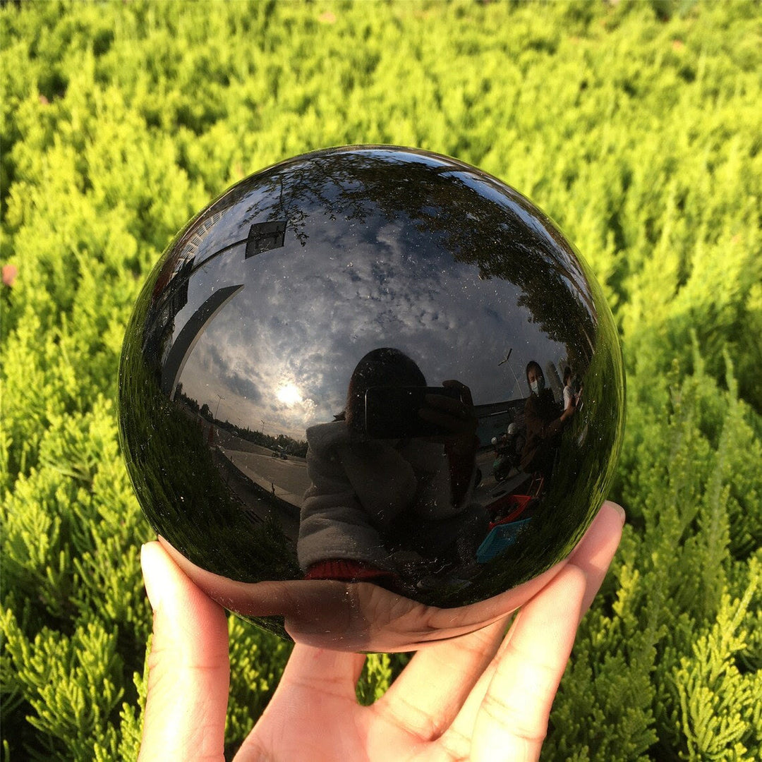 Olivenorma Obsidian Crystal Sphere Decoration - image 5