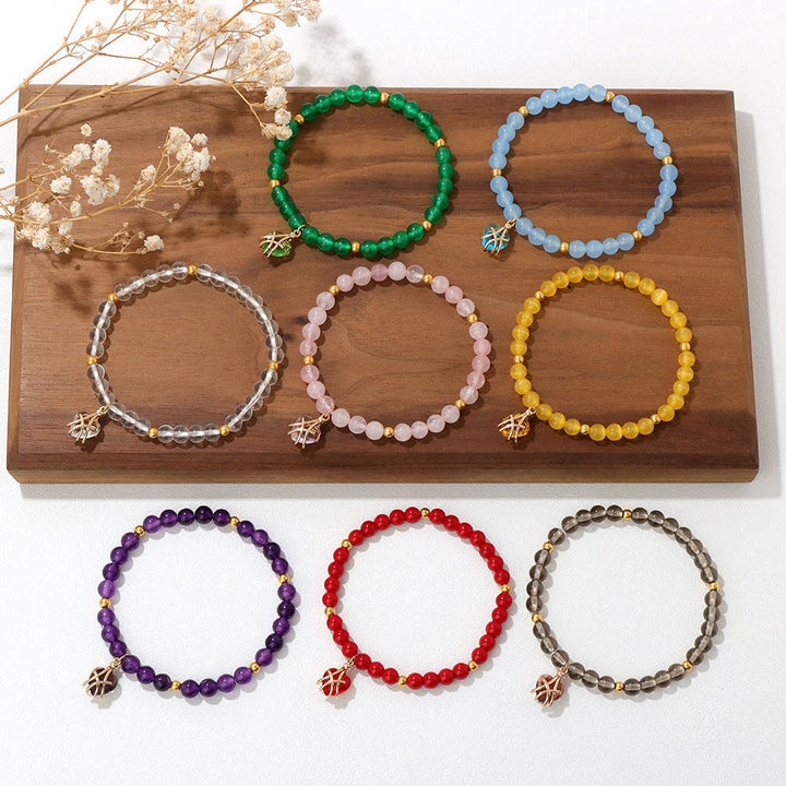 Olivenorma Natural Stone Heart Love Charm Bracelet - image 0