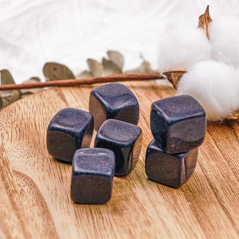 Olivenorma Blue Sandstone Protection Crystal Cube - image 2