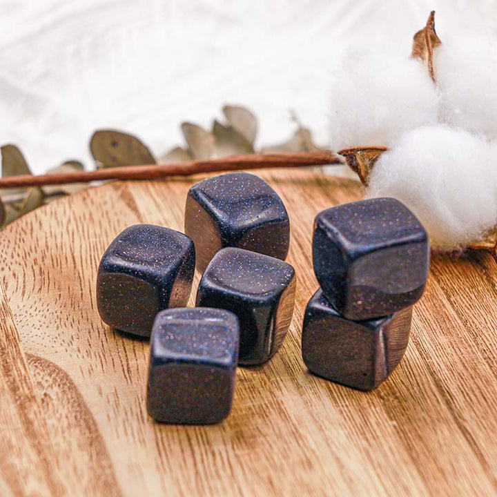 Olivenorma Blue Sandstone Protection Crystal Cube - image 2