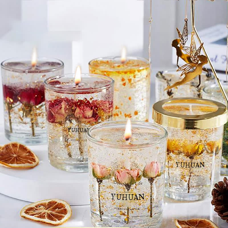 Olivenorma Romantic Real Flower Aromatherapy Candle - image 0