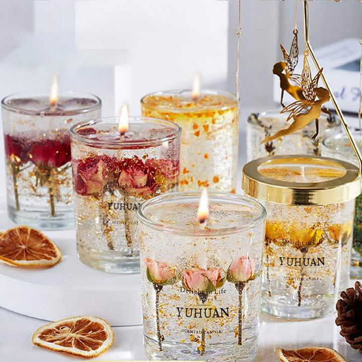 Olivenorma Romantic Real Flower Aromatherapy Candle - image 0