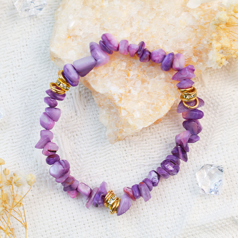 Olivenorma Irregular Stone Crystal Crushed Beads Bracelet - image 12