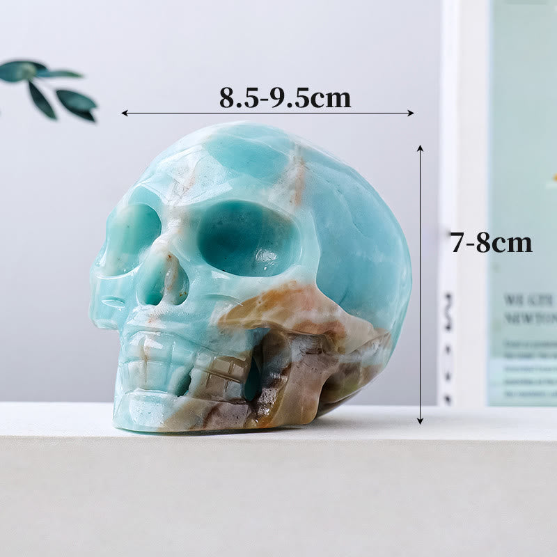 Olivenorma Natural Amazonite Gemstone Decoration Crystal Skull - image 5