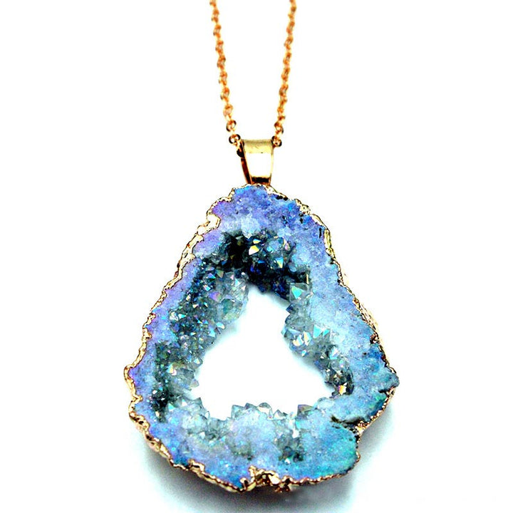 Natural Crystal Geode Pendant - image 5