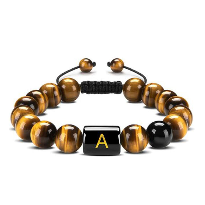 Tiger Eye Letter Protection Bracelet - Tiger Eye - A - image 4