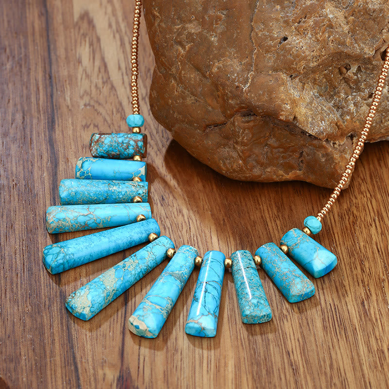 Olivenorma Emperor Stone Piano Necklace Bohemian Necklace - image 1