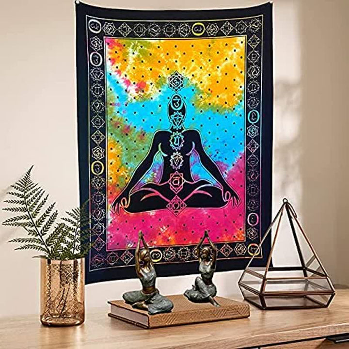 Meditation Vintage Wall Hanging Tapestry - image 0