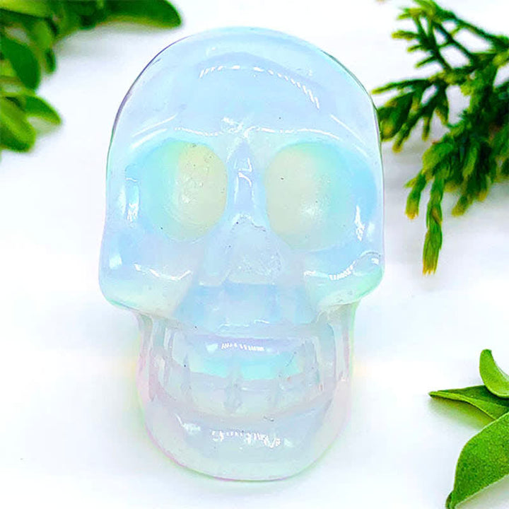 Olivenorma Opalite Crystal Skull Decoration - image 2