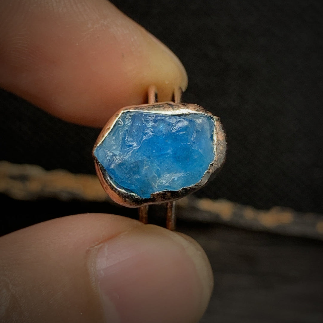 Olivenorma Natural Irregular Raw Stone Twelve Birthstone Adjustable Ring - image 64
