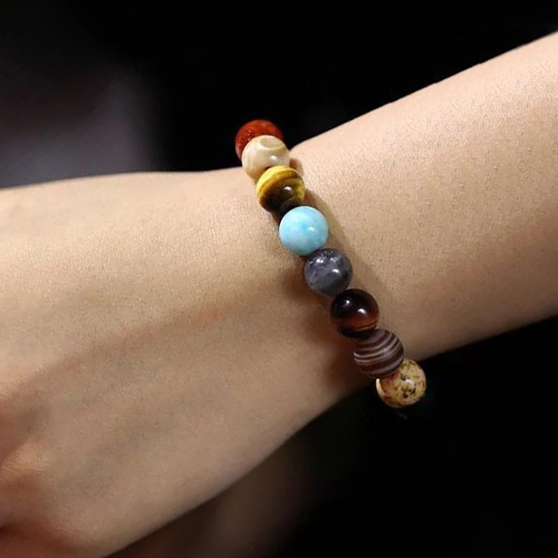 Olivenorma Cosmic Galaxy Colorful Stone Seven Chakra Yoga Bracelet - image 2
