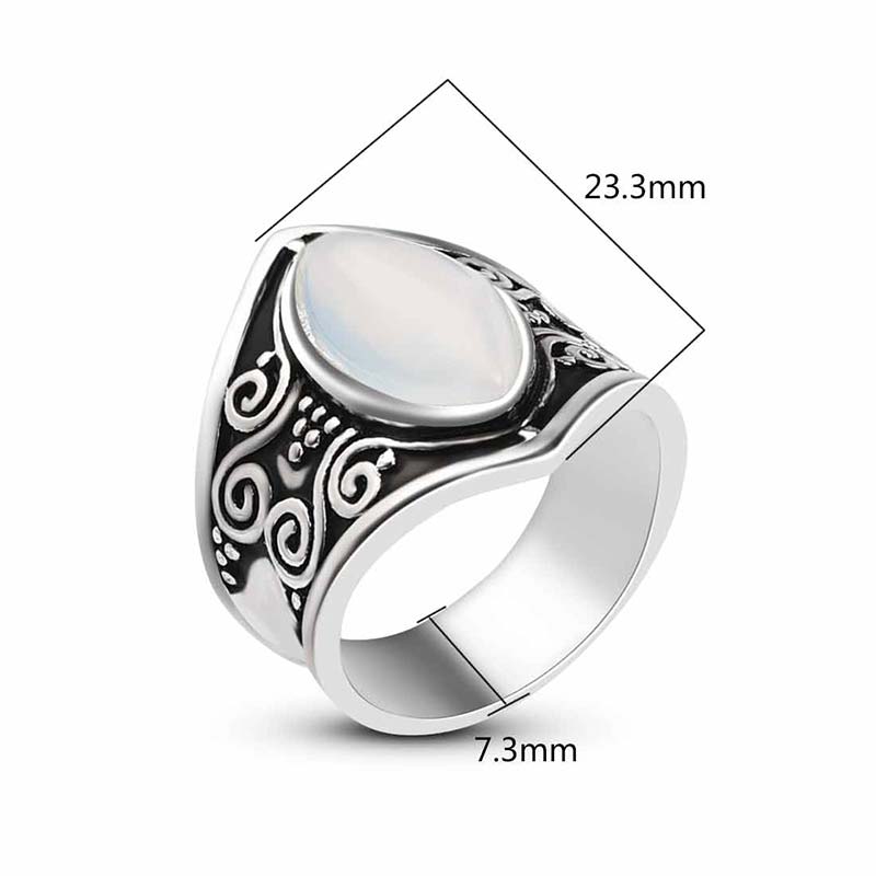 Olivenorma Moonstone Healing Protection Ring - image 15