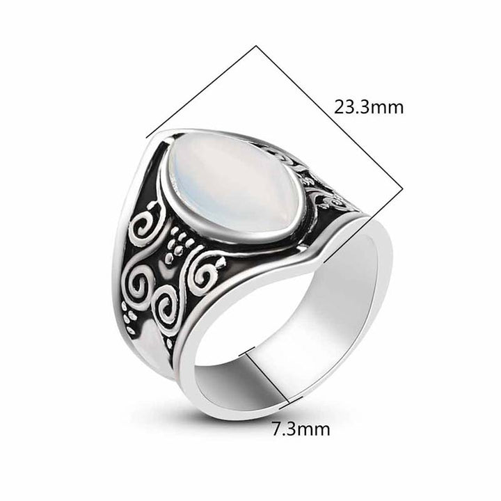 Olivenorma Moonstone Healing Protection Ring - image 15