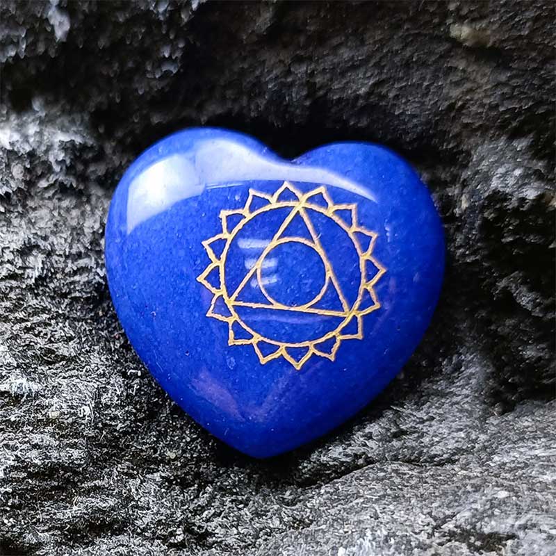 7 Chakra Stones Heart-shaped Crystal Set - image 7
