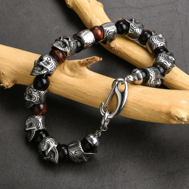 Olivenorma Natural Tiger Eye Handmade Stainless Steel Bracelet - image 3