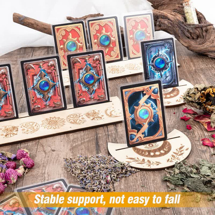 Moon And Eyes Wooden Tarot Card Holder - image 8