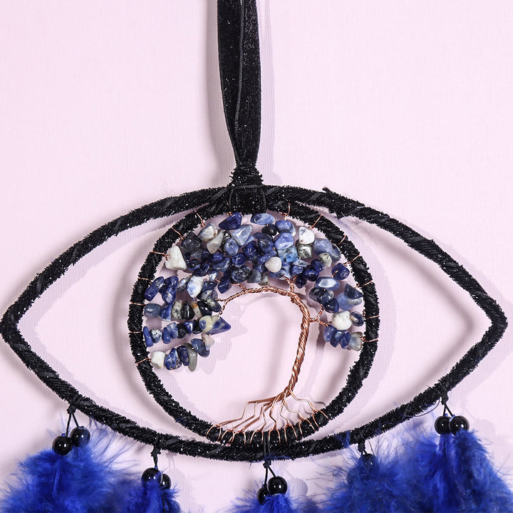 Olivenorma Sodalite Tree of Life Feather Dream Catcher - image 6