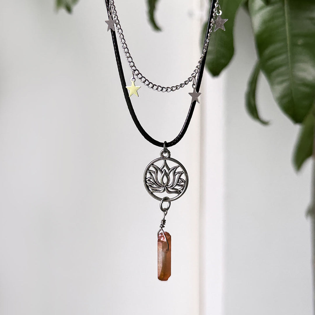 Olivenorma Natural Stone Tree of Life Evil Eye Pendant Necklace Set - image 27