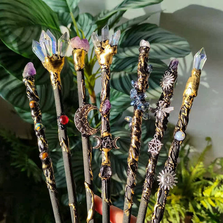 Olivenorma Moon And Sun Fairy Crystal Wands - image 0