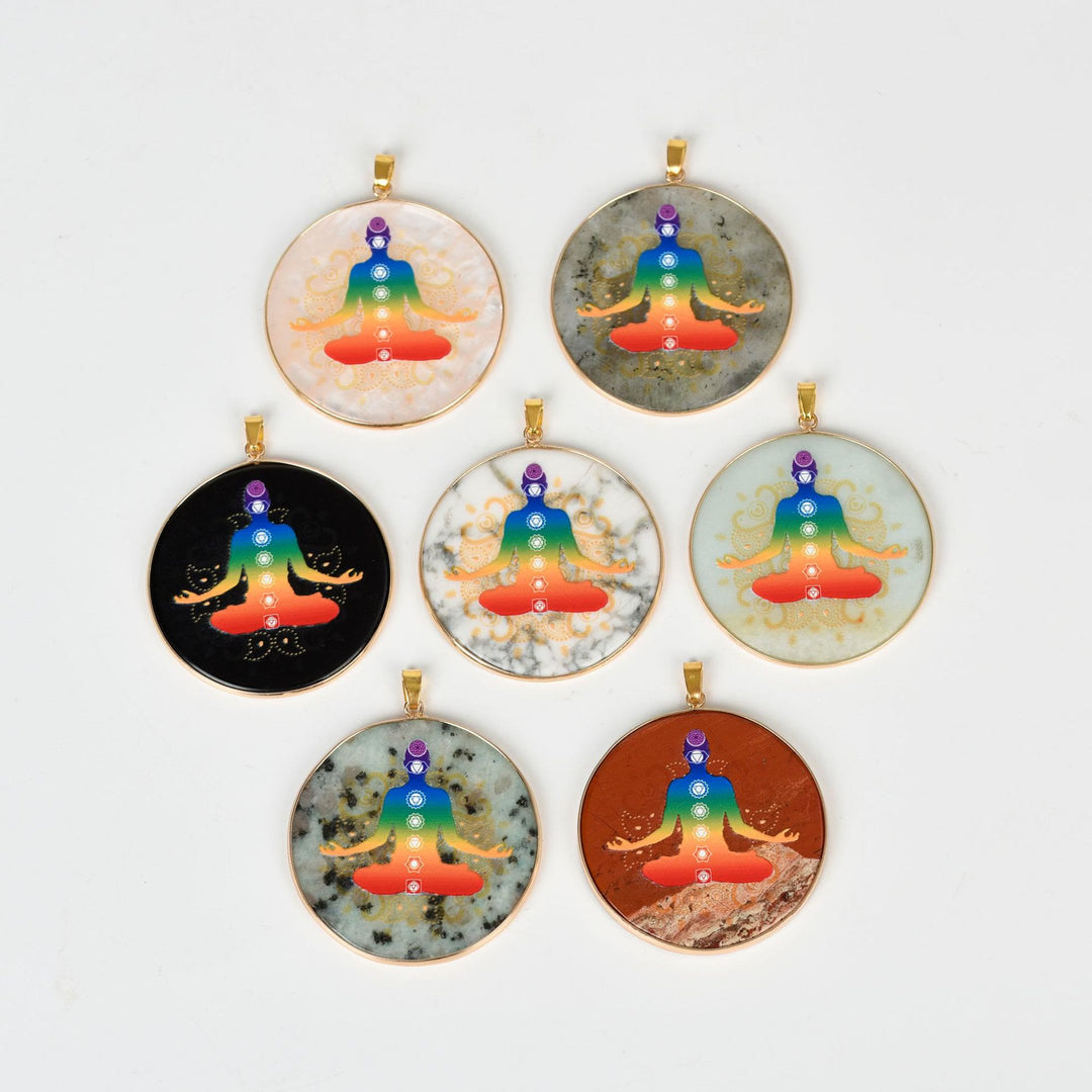 Olivenorma Crystal Hamsa Chakra Tree Of Life Necklace - image 34