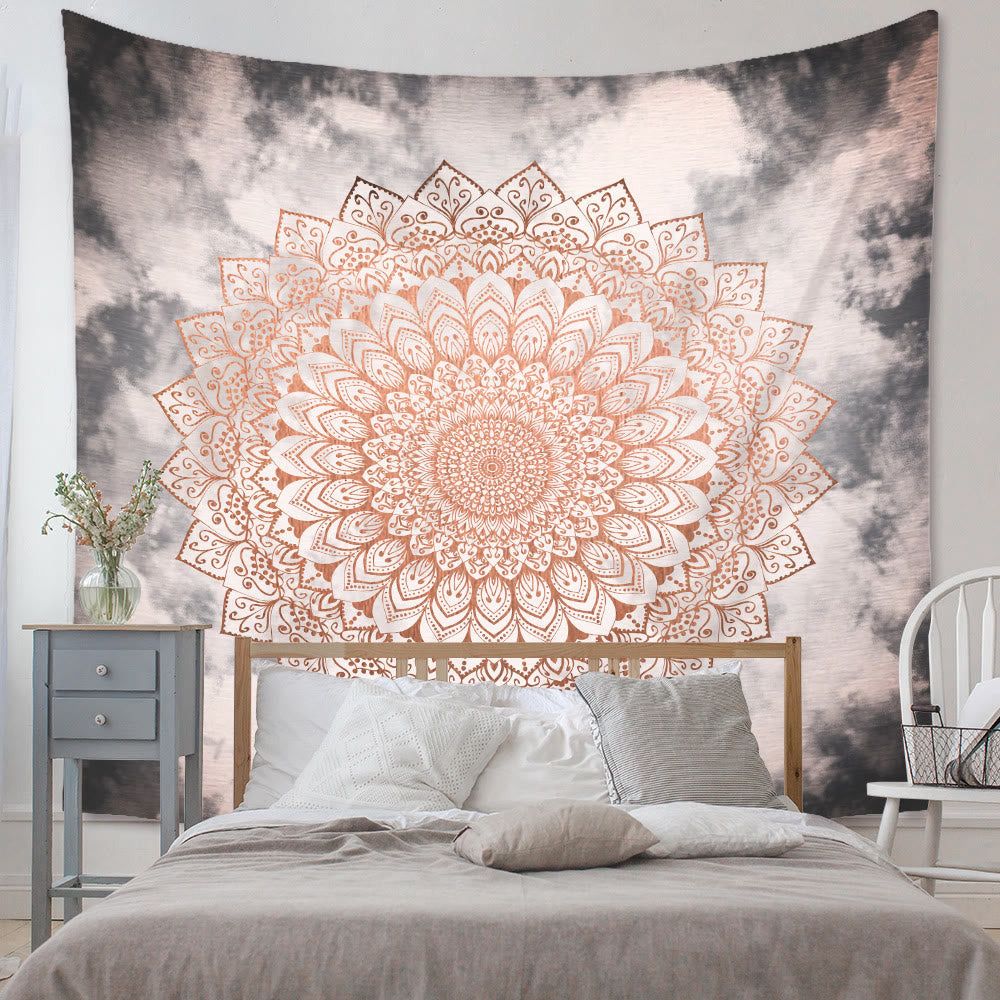 Olivenorma Mandala Flower Wall Hanging Tapestry - Polyester - Mandala Flower#2 - 90.55"*70.86"(230*180cm) - image 1