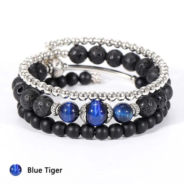 Natural Crystal Protection Stone Bracelet - image 4