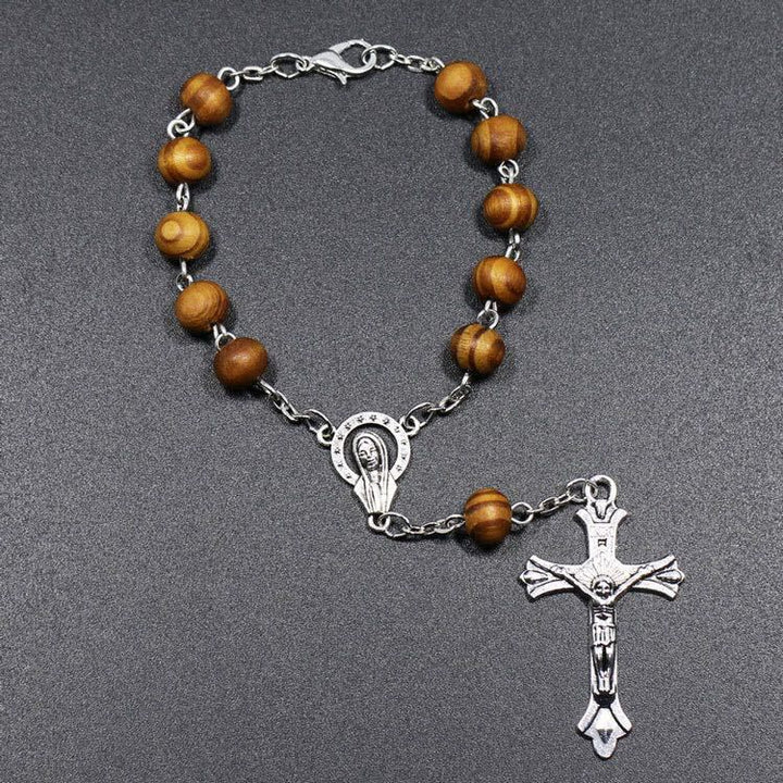 Olivenorma Bead Rosary Cross Bracelet - Bracelet - image 0