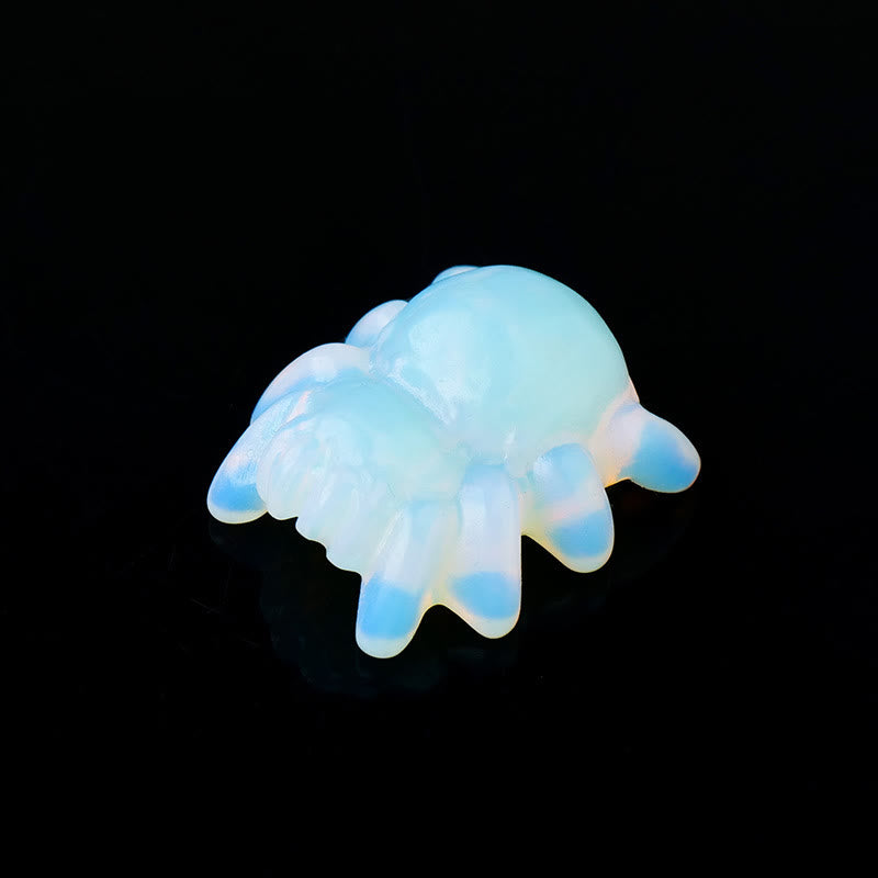 Olivenorma Natural Crystal Spider Carving Gemstone Decoration - image 1