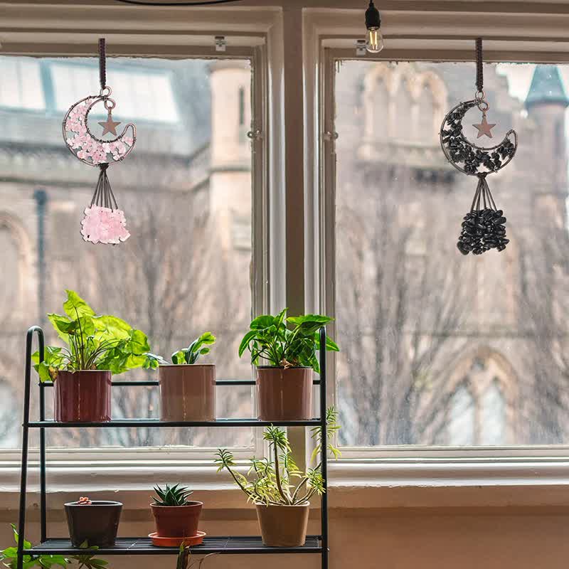Olivenorma Moon And Star Chakra Crystal Wind Chime - image 31