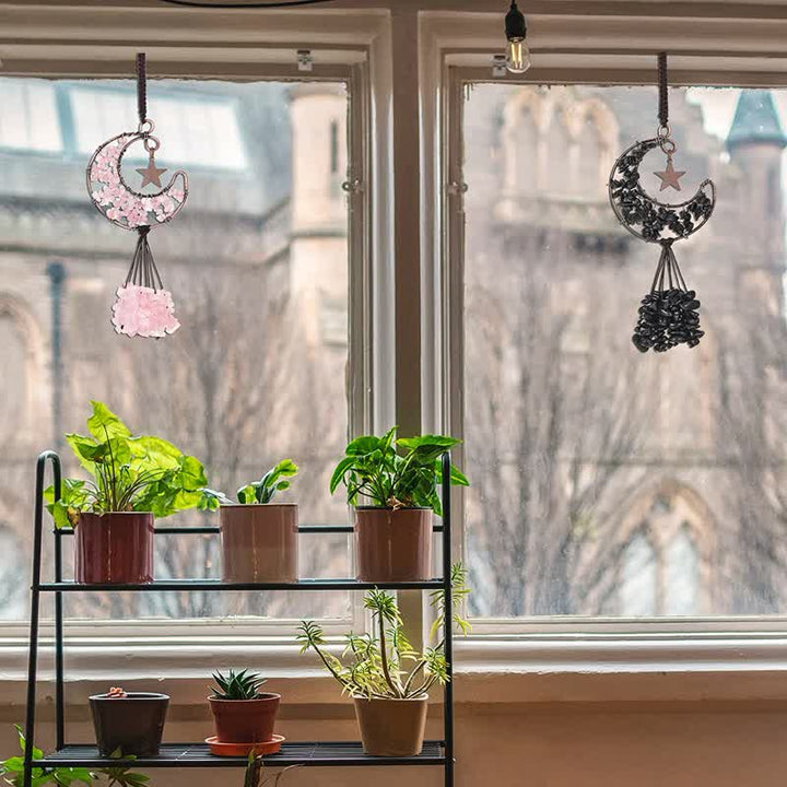 Olivenorma Moon And Star Chakra Crystal Wind Chime - image 31