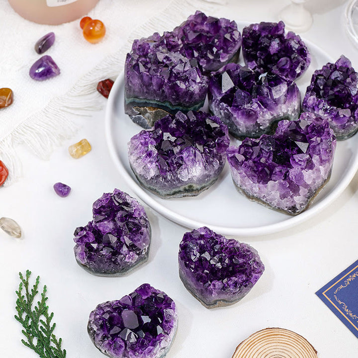 Olivenorma Amethyst Crystal Cluster Natural Stone - image 1