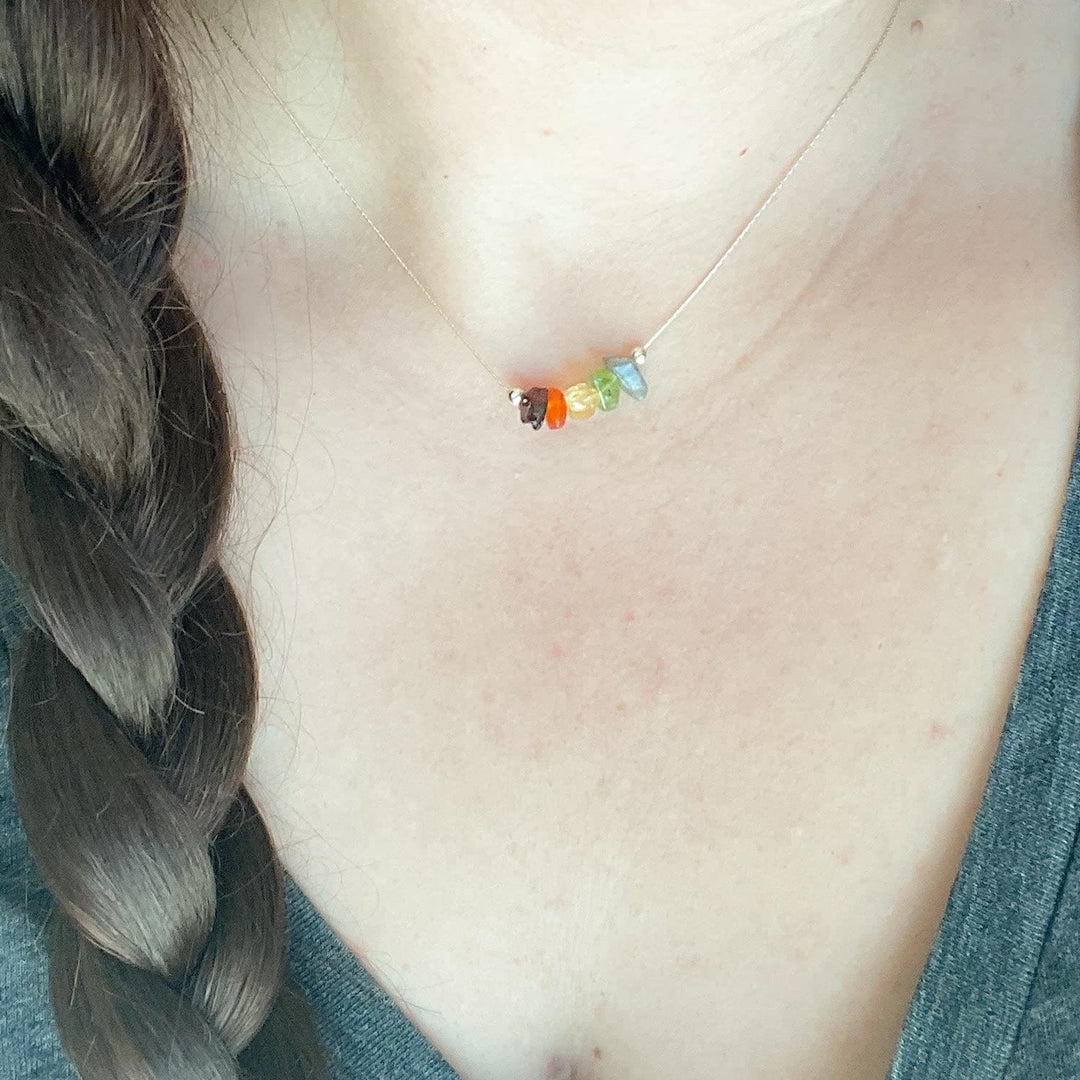 Olivenorma Natural Stone Zodiac Sign Choker Necklace - image 13