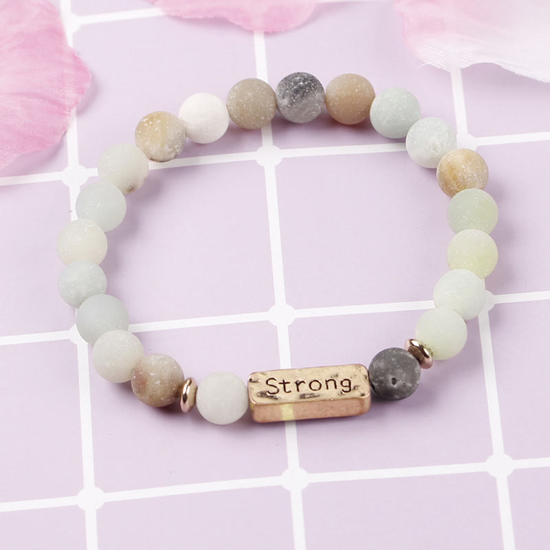 Olivenorma Natural Gemstone Strong Engraving Bracelet - image 9