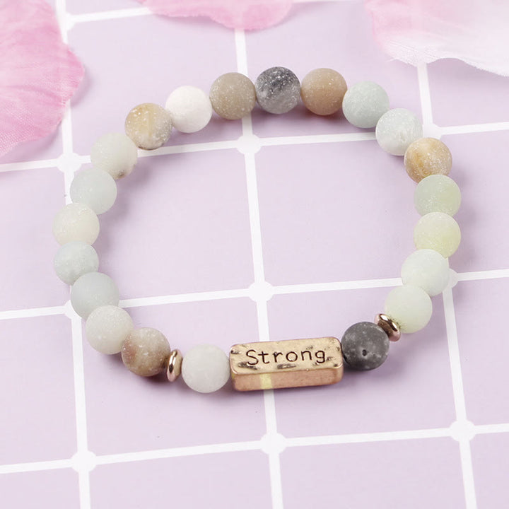 Olivenorma Natural Gemstone Strong Engraving Bracelet - image 9
