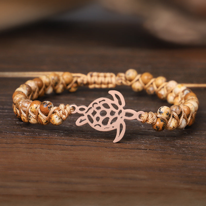 Natural Stone Turtle Bracelet - image 8