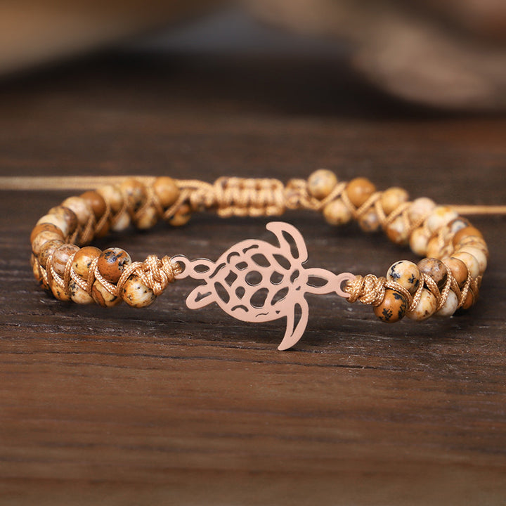 Natural Stone Turtle Bracelet - image 8