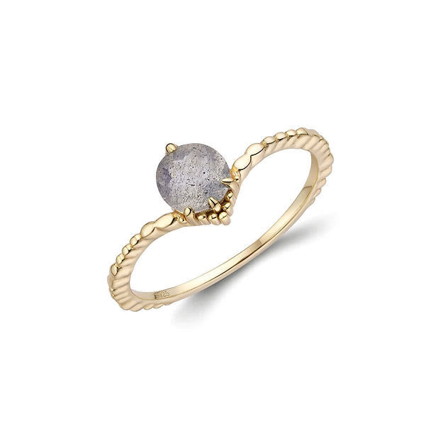 Olivenorma Natural Labradorite 925 Silver Ring - image 2
